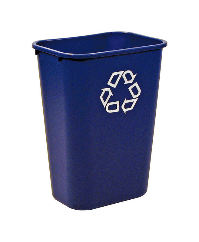 Rubbermaid 10 gal Blue Plastic Recycling Bin