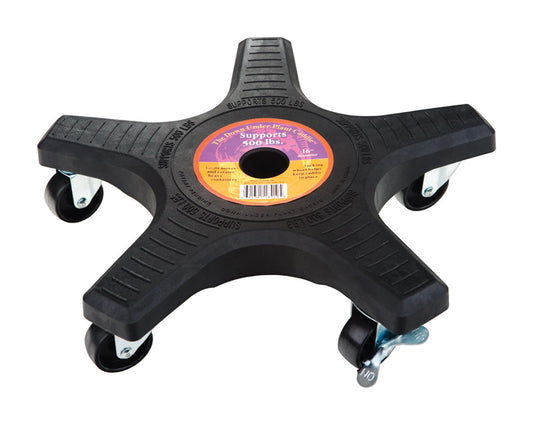 Down Under Decksaver 3.5 in. H X 15.25 in. W X 15.25 in. D X 15.25 in. D Plastic Plant Caddy Black