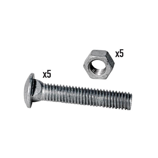 Yardlink .709 in. H Silver Steel Carriage Bolts