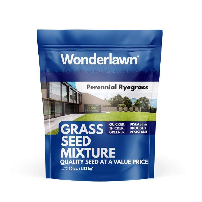 Barenbrug Wonderlawn Perennial Ryegrass Partial Shade/Sun Grass Seed Blend 10 lb