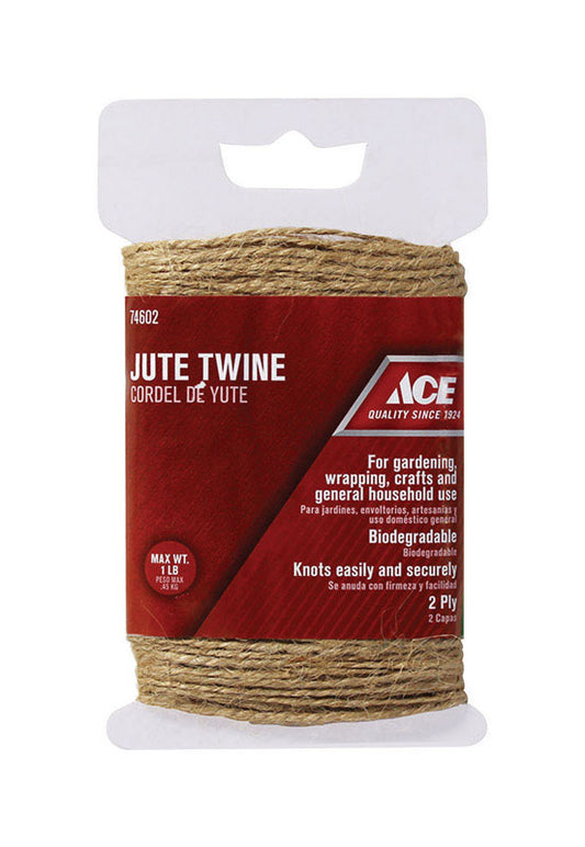 Ace 150 ft. L Natural Twisted Jute Twine