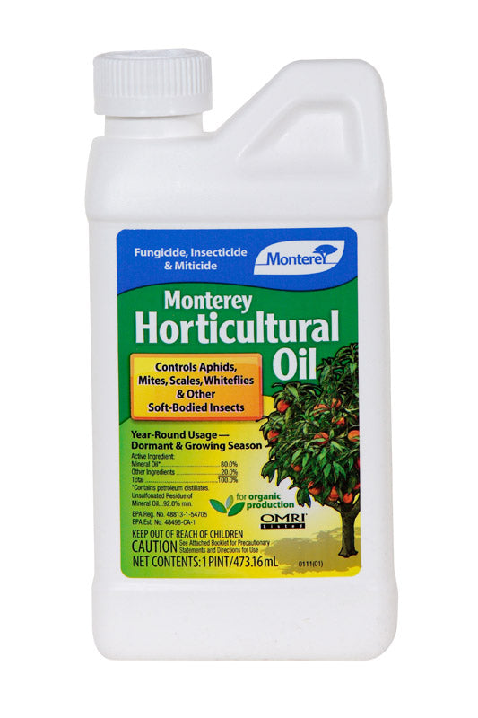 Monterey Horticultural Oil Organic Insect Killer Liquid Concentrate 1 pt