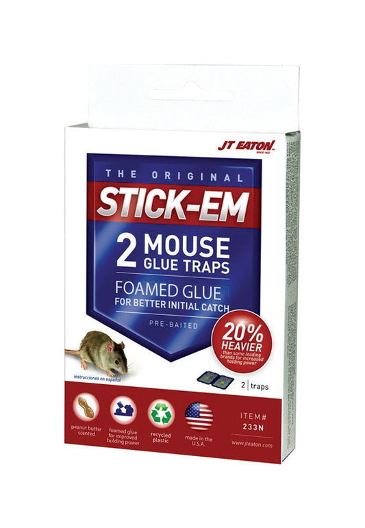 JT Eaton Stick-Em Small Glue Animal Trap For Mice 2 pk