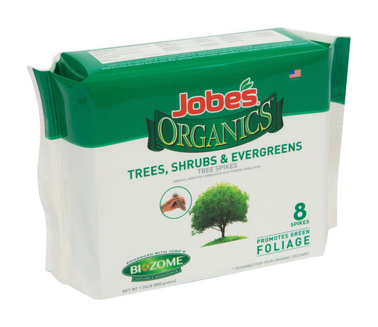 Jobe's Organic Shrubs/Trees/Vegetables 8-2-2 Plant Fertilizer 8 pk