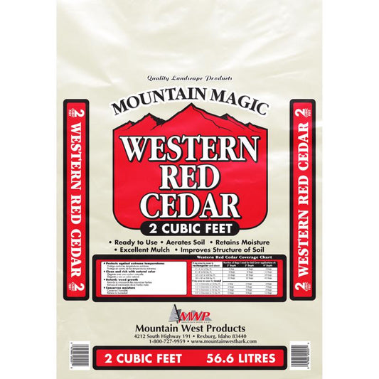 Mountain West Yard Care Red Western Red Cedar Mulch 2 cu ft