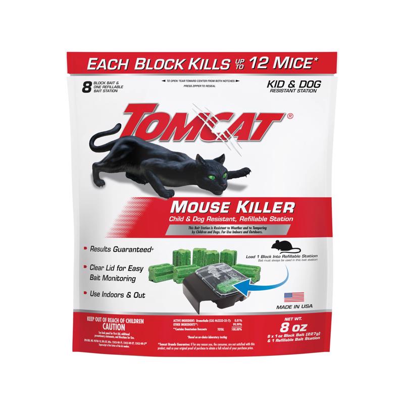 Tomcat Bait Station Blocks For Mice 1 pk