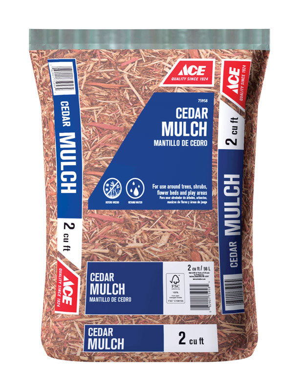 Ace Brown Cedar Mulch 2 cu ft