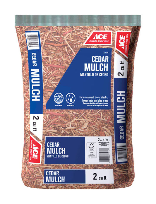 Ace Brown Cedar Mulch 2 cu ft