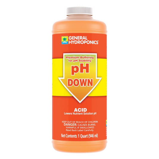 General Hydroponics pH Down Liquid pH Control 1 qt
