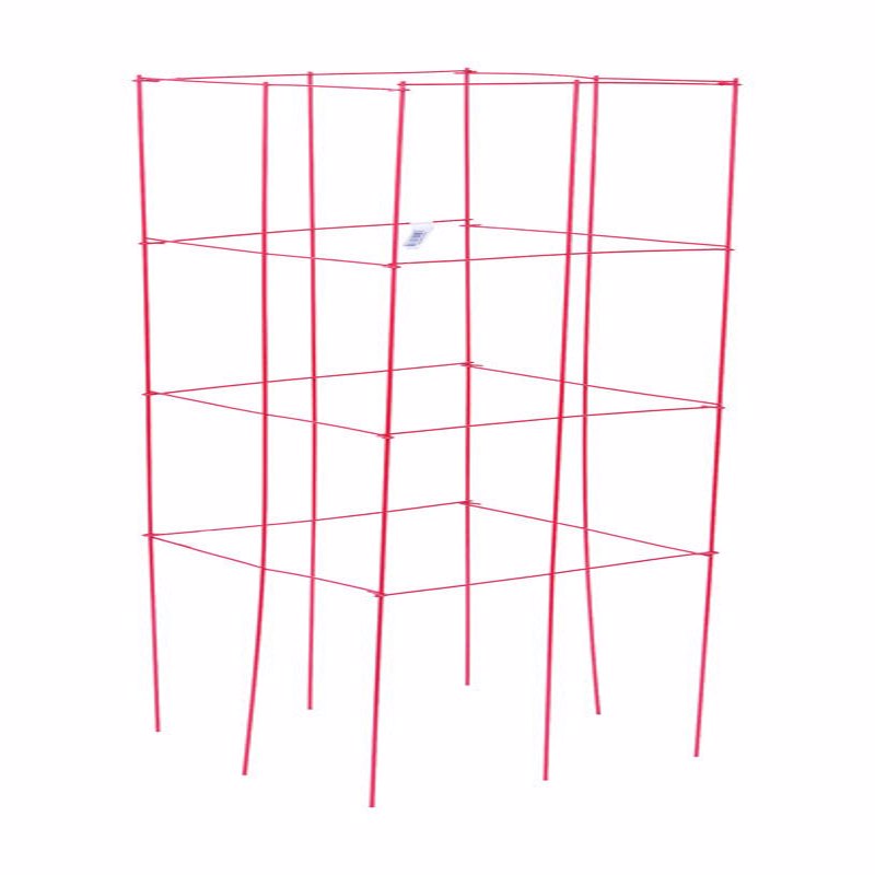 Panacea 46 in. H X 1 ft. W X 12 in. D Red Steel Tomato Cage