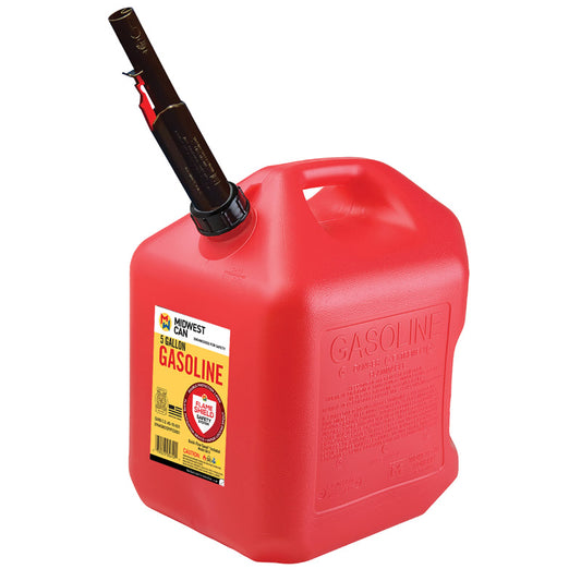 Midwest Can Quick Flow Spout HDPE Gas Can 5 gal