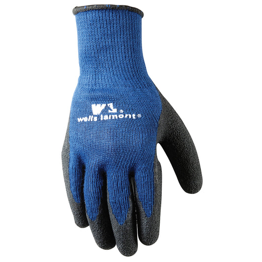 Wells Lamont Men's Work Gloves Black/Blue M 1 pk