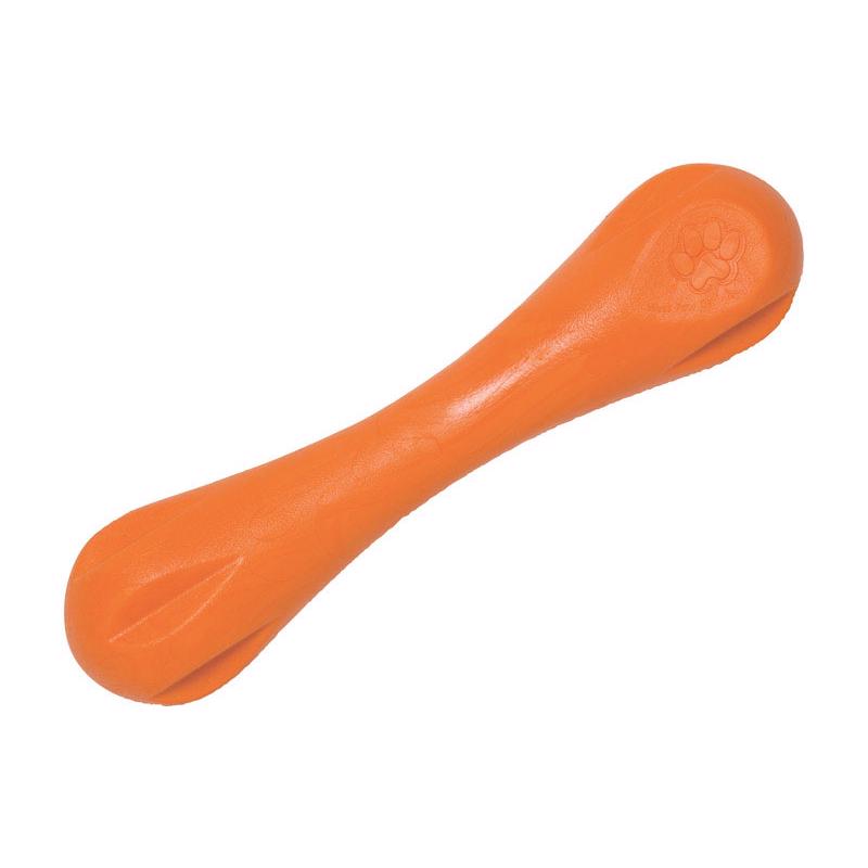 West Paw Zogoflex Orange Plastic Hurley Bone Chew Dog Toy Large 1 pk