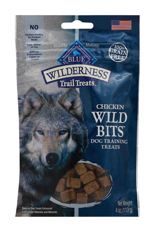 Blue Buffalo Blue Wilderness Chicken Grain Free Treats For Dog 4 oz 1 pk