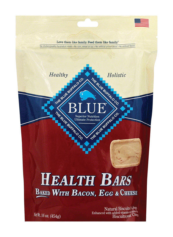 Blue Buffalo Health Bars Bacon, Egg and Cheese Treats For Dog 16 oz 1 pk