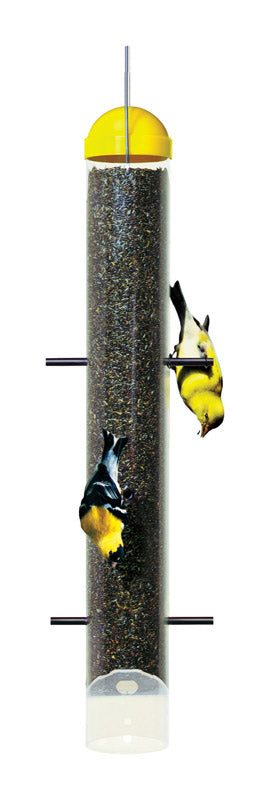 Perky-Pet Finch 2 lb Plastic Upside-Down Bird Feeder 6 ports