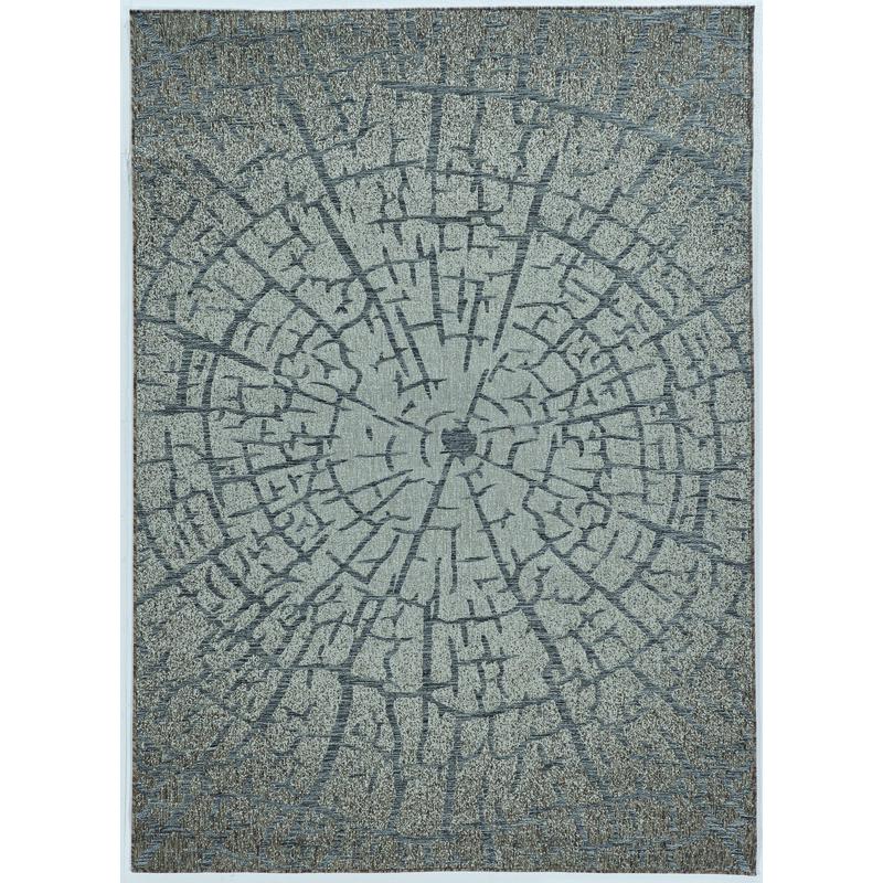 Linon Home Decor 9.5 ft. W X 6.5 ft. L Gray Polypropylene Accent Rug
