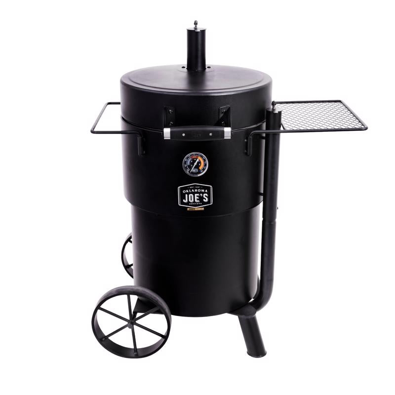Oklahoma Joe's Bronco Charcoal/Wood Drum Smoker Black