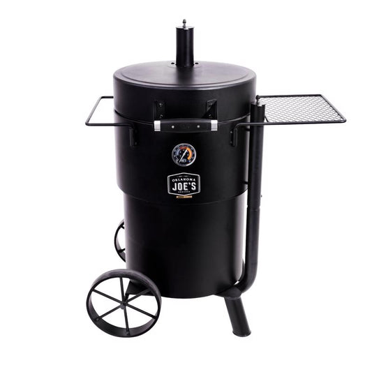 Oklahoma Joe's Bronco Charcoal/Wood Drum Smoker Black