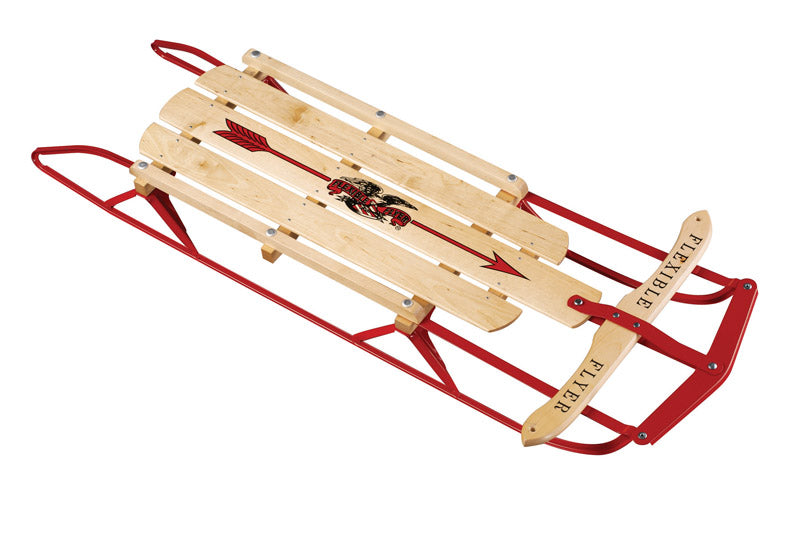 Flexible Flyer  Steel Runner  Wood  Sled  48 in. L