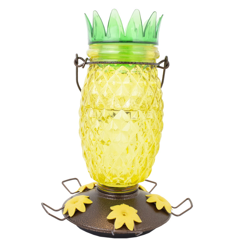 Perky-Pet Hummingbird 28 oz Glass/Plastic Pineapple Nectar Bird Feeder 5 ports