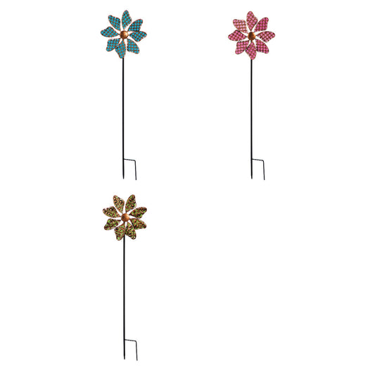 Meadow Creek Multicolored Metal 33 in. H Outdoor Garden Stake