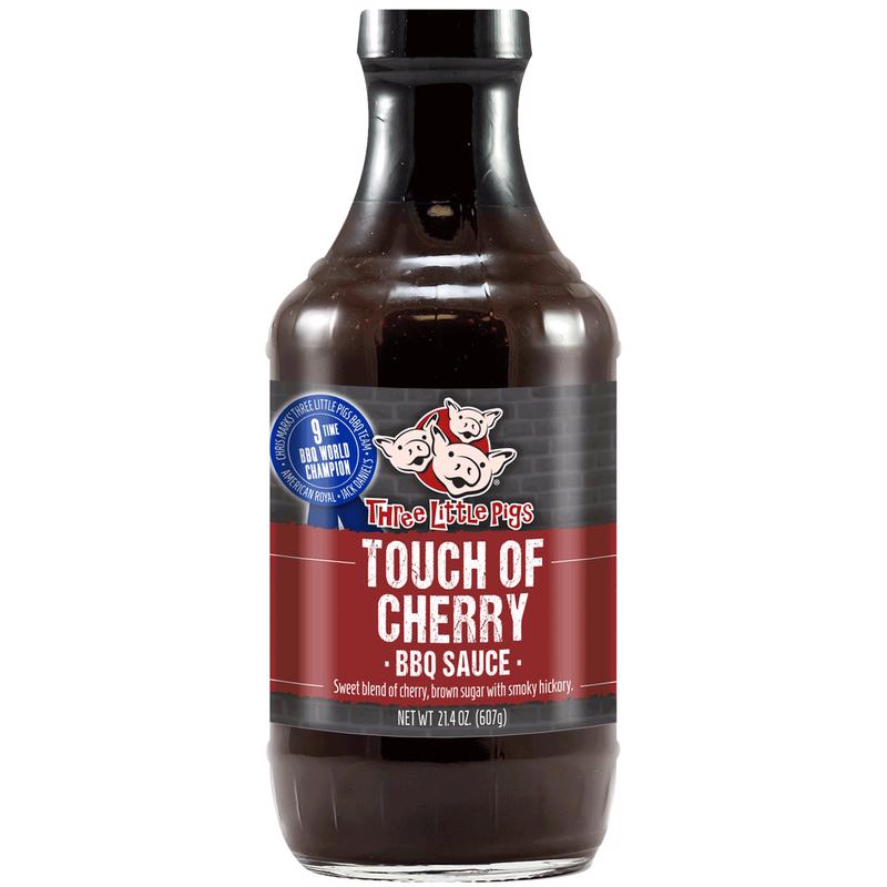 Three Little Pigs Touch of Cherry BBQ Sauce 21.3 oz