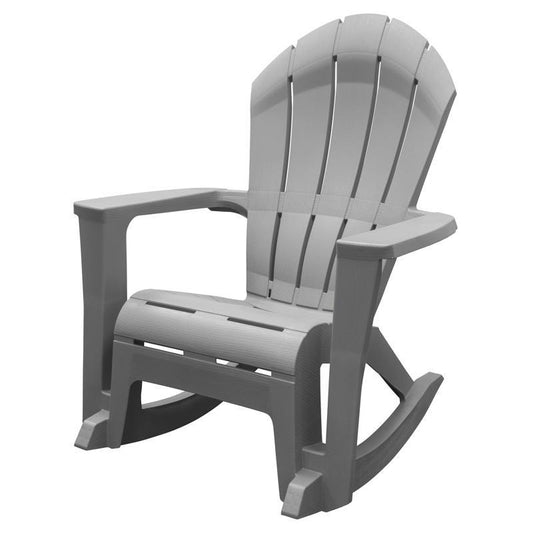 Adams Big Easy Westport Gray Resin Frame Adirondack Rocking Chair