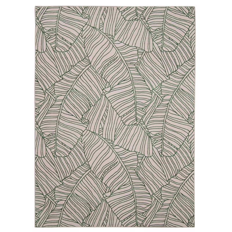 Linon Home Decor 7 ft. W X 5 ft. L Green/Ivory Largo Polyester Area Rug