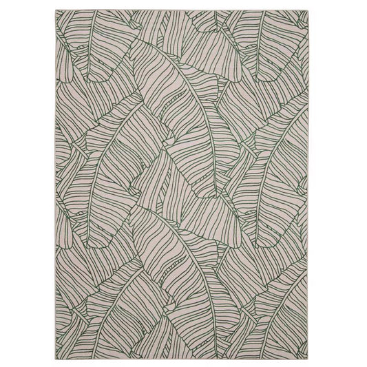 Linon Home Decor 7 ft. W X 5 ft. L Green/Ivory Largo Polyester Area Rug