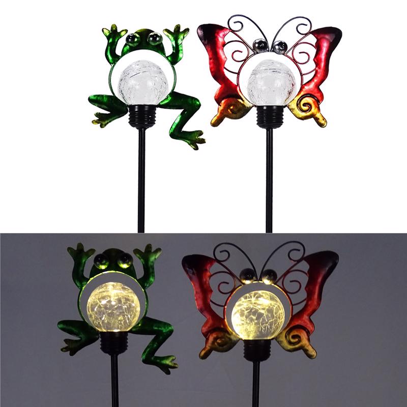 Alpine Multicolored Metal 23 in. H X 6 in. L X 2 in. W Silhouette Garden Friends Solar Garden Stake