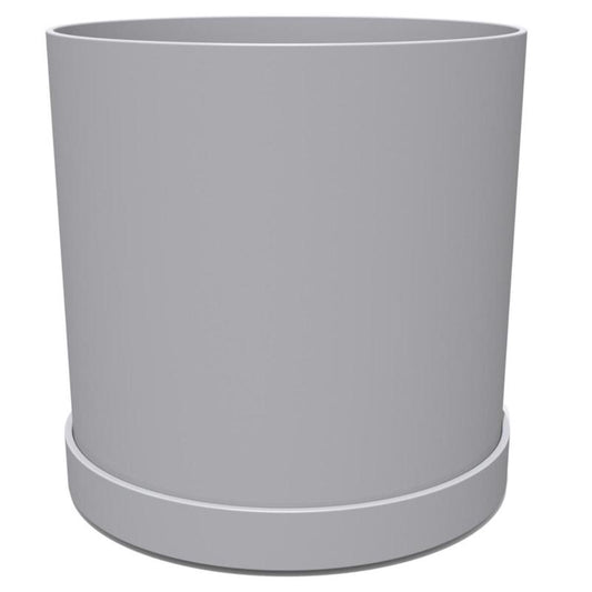 Bloem Mathers 9.5 in. H X 10 in. D Resin Mathers Planter Cement