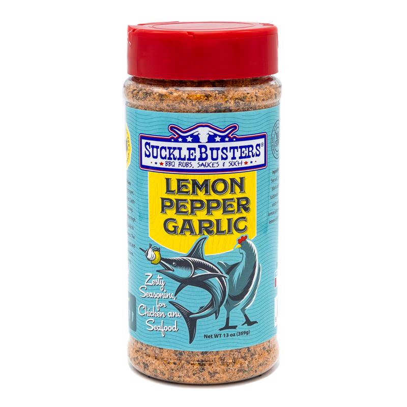 SuckleBusters Lemon Pepper Garlic BBQ Rub 13 oz