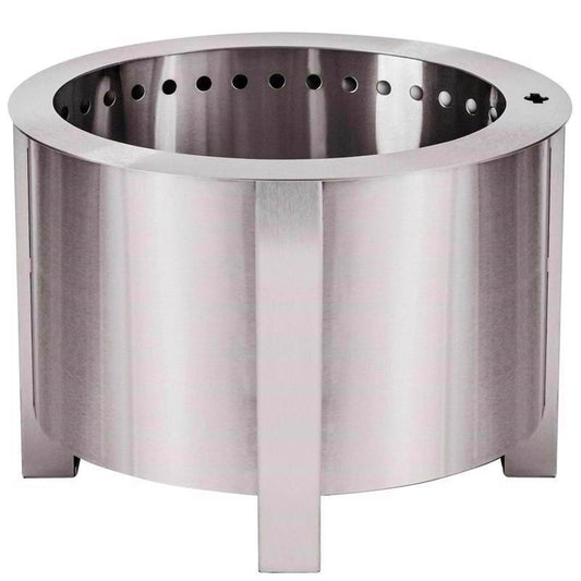 Breeo X Series 19 in. W Stainless Steel Outdoor Round Wood Fire Pit