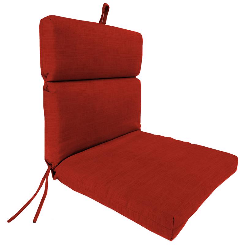 Jordan Manufacturing Red Polyester Chaise Lounge Cushion 22 in. H X 4 in. W X 44 in. L