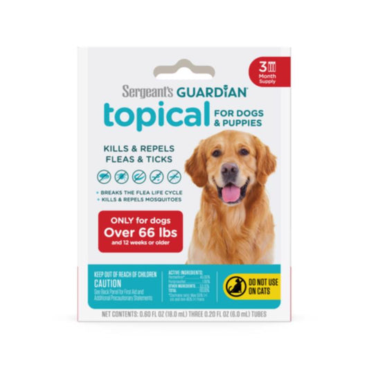 Sergeants Guardian Liquid Dog Flea and Tick Drops Permethrin,  S-methoprene 0.61 oz