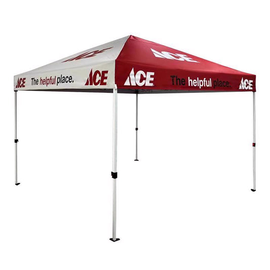 120 in. H X 120 in. W X 120 in. L White/Red Ace Hardware Canopy