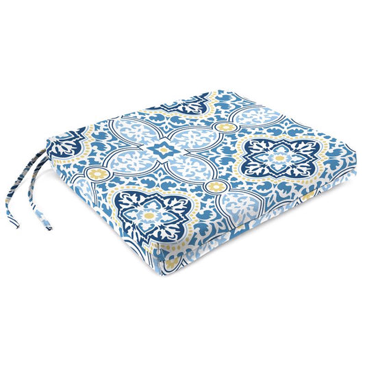 Jordan Manufacturing Blue Polyester Seat Pad 17 in. W X 19 in. L