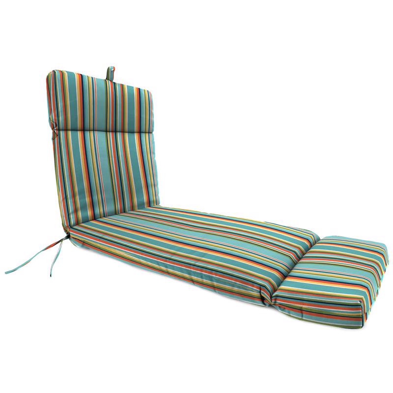 Jordan Manufacturing Multicolored Stripe Polyester Chaise Cushion 4 in. H X 22 in. W X 72 in. L