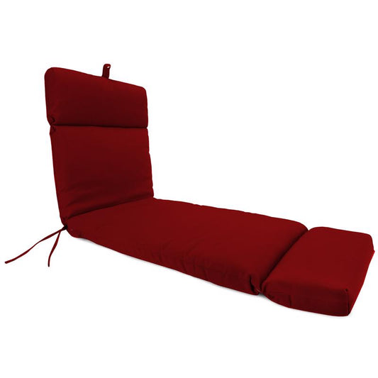 Jordan Manufacturing Red Polyester Chaise Cushion 4 in. H X 22 in. W X 72 in. L