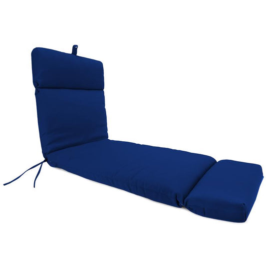 Jordan Manufacturing Blue Polyester Chaise Cushion 3.5 in. H X 22 in. W X 72 in. L