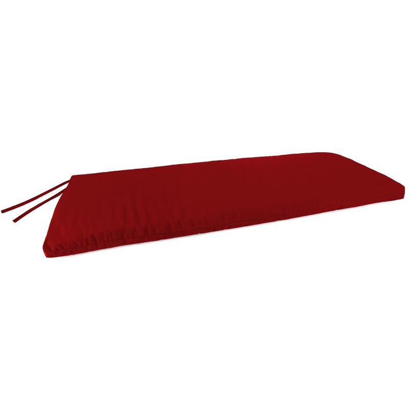 Jordan Manufacturing Red Polyester Bench Cushion 3.5 in. H X 18 in. W X 48 in. L