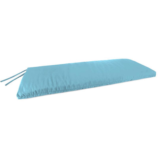 Jordan Manufacturing Aqua Polyester Bench Cushion 3.5 in. H X 18 in. W X 48 in. L