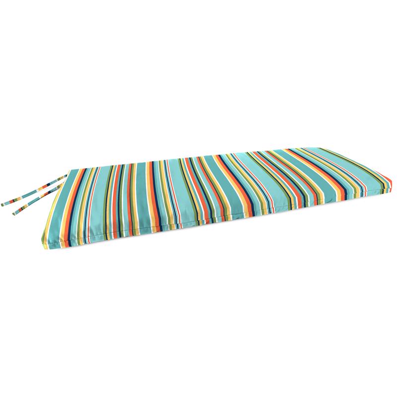 Jordan Manufacturing Multicolored Stripe Polyester Bench Cushion 3.5 in. H X 18 in. W X 48 in. L