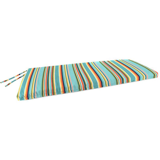 Jordan Manufacturing Multicolored Stripe Polyester Bench Cushion 3.5 in. H X 18 in. W X 48 in. L