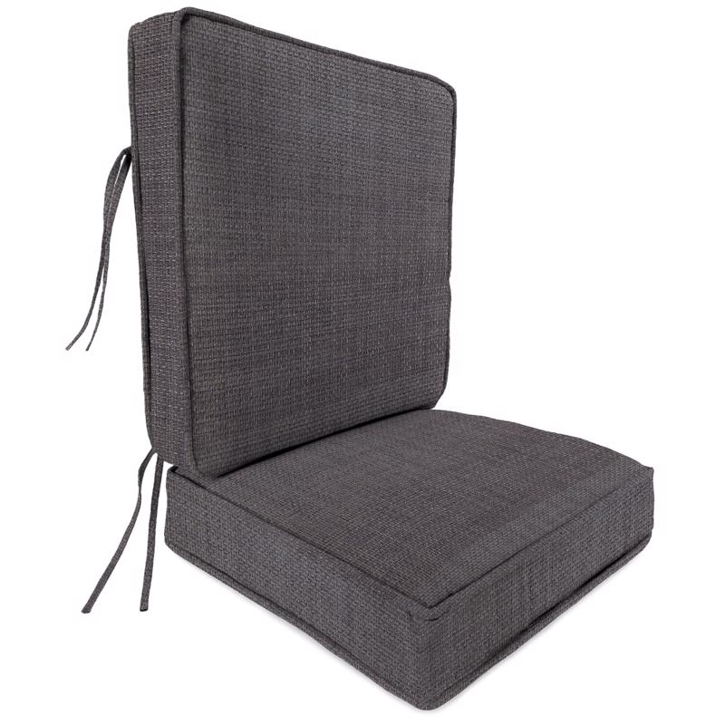 Jordan Manufacturing Gray Polyester Deep Seating Cushion 22.5 in. H X 5 in. W X 21.5 in. L