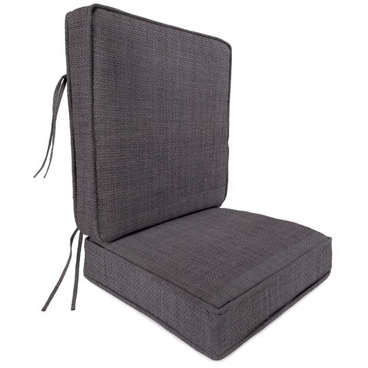 Jordan Manufacturing Gray Polyester Deep Seating Cushion 22.5 in. H X 5 in. W X 21.5 in. L