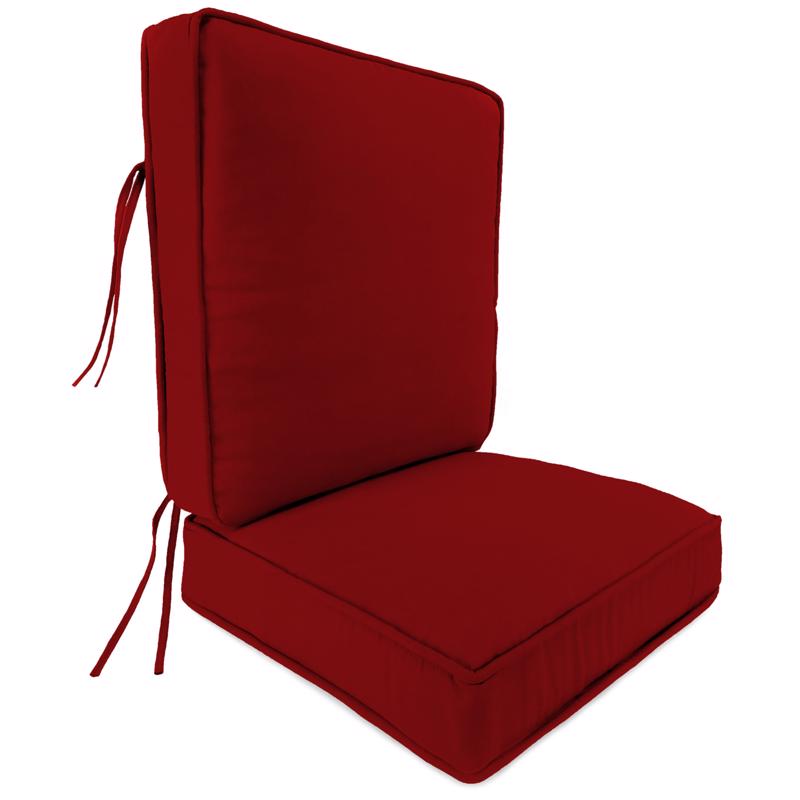 Jordan Manufacturing Red Polyester Deep Seating Cushion 22.5 in. H X 5 in. W X 21.5 in. L