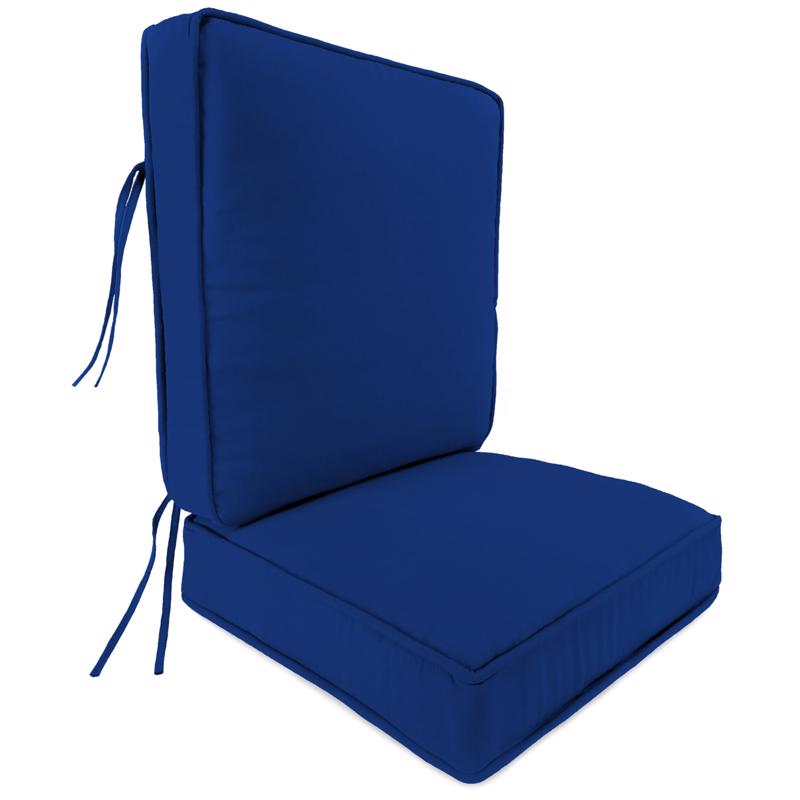 Jordan Manufacturing Blue Polyester Deep Seating Cushion 22.5 in. H X 5 in. W X 21 in. L