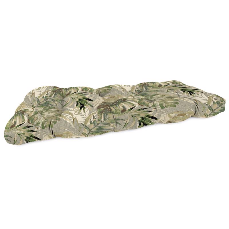 Jordan Manufacturing Multicolored Floral Polyester Wicker Settee Cushion 4 in. H X 19 in. W X 46 in.